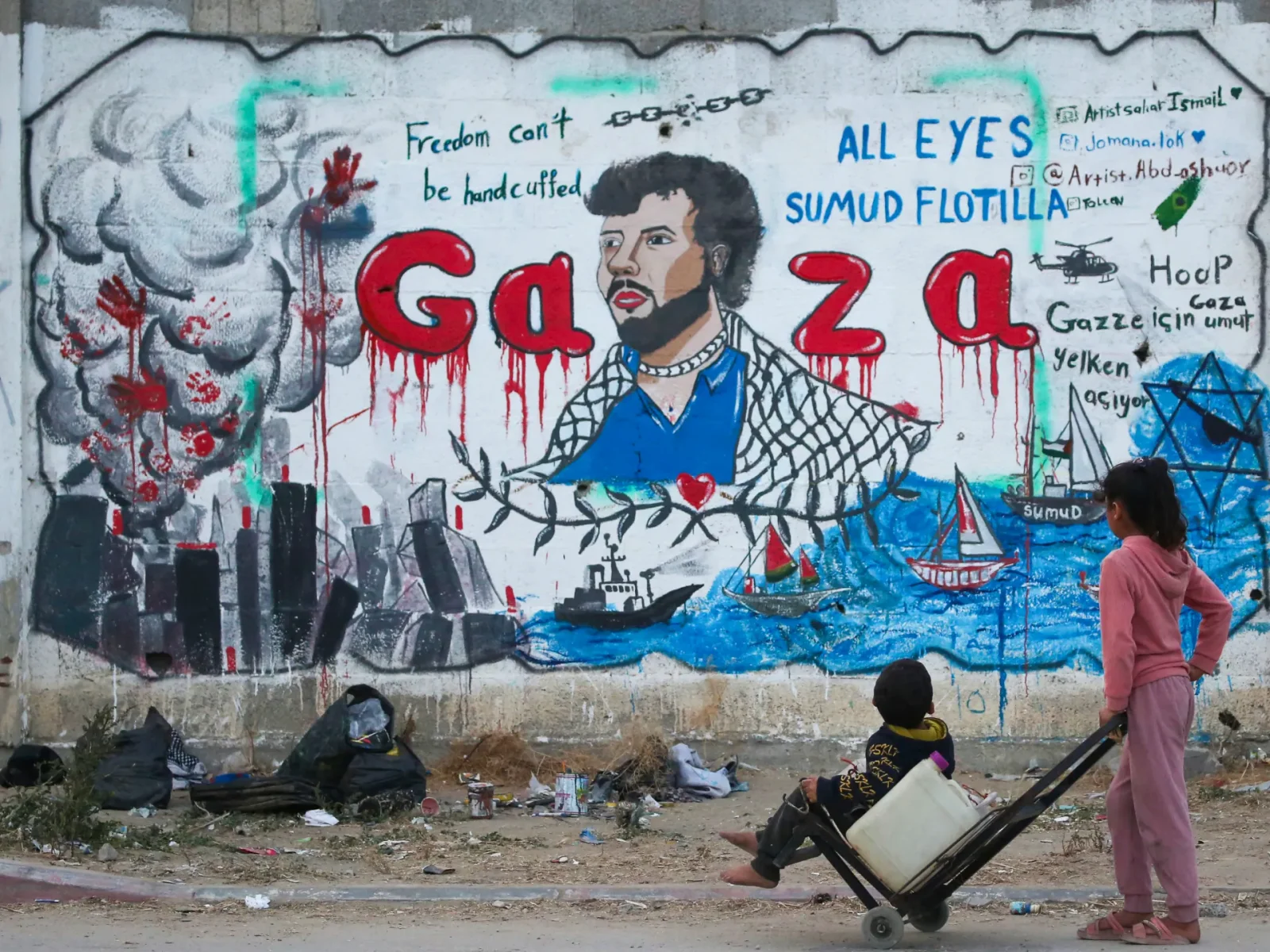 Hunger strikes spread as Israeli interception leaves at least 87 Gaza flotilla activists abducted