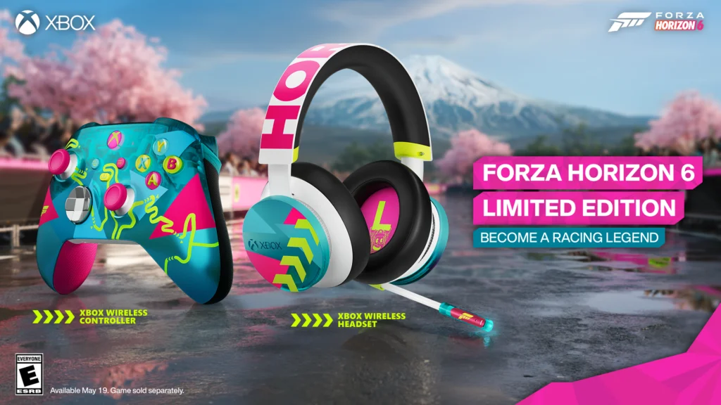 Forza Horizon 6 Limited Edition Xbox Gear: Neon Controller and Headset Announced
