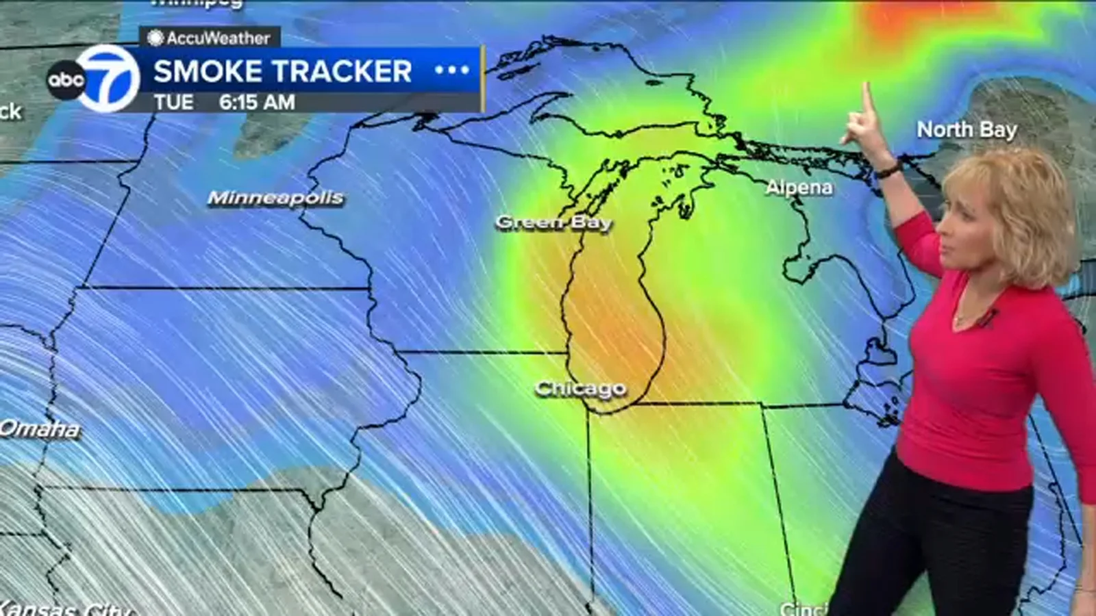 Wildfire smoke causes unhealthy air quality in Chicago and London, Ont. regions.