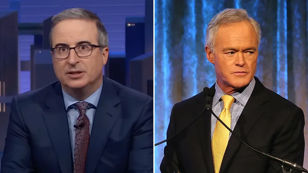 Oliver quips CBS fired Scott Pelley for being too cool in a meeting