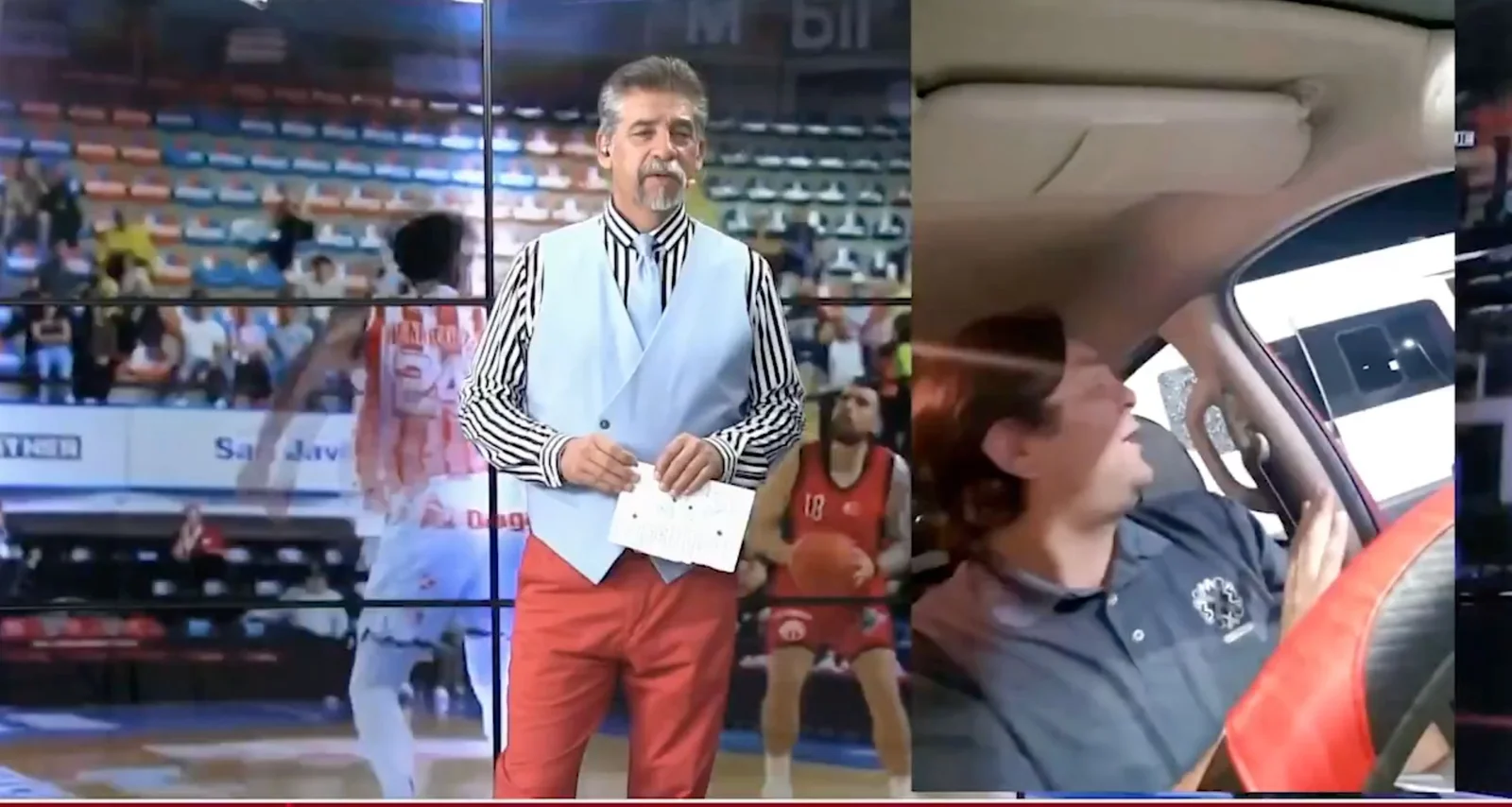 Gunpoint carjacking interrupts live sports interview in Mexico