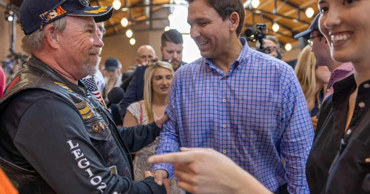 DeSantis and Trump engage in heated campaign trail exchange.