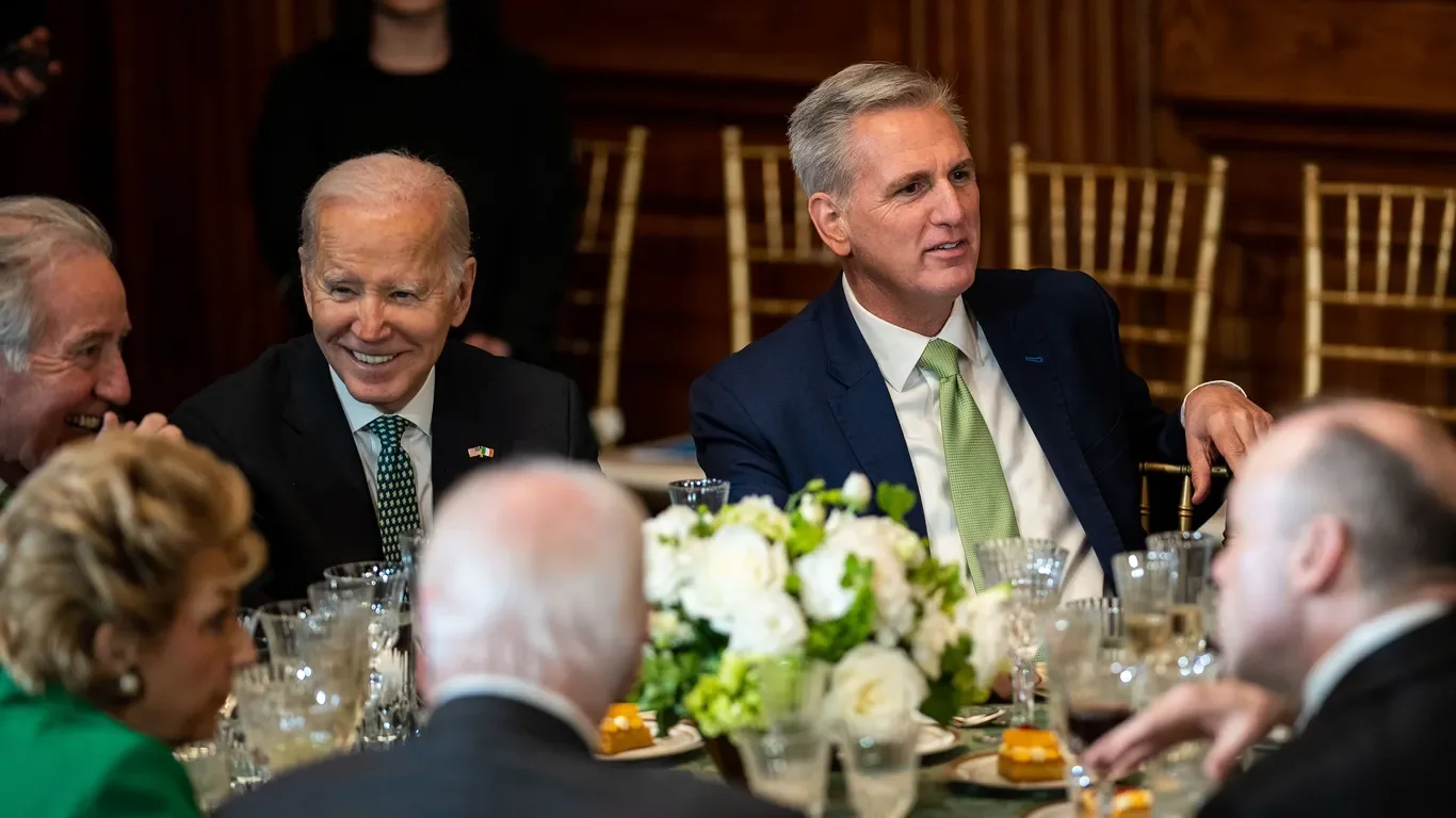 McCarthy urges Biden to prioritize debt limit negotiations.