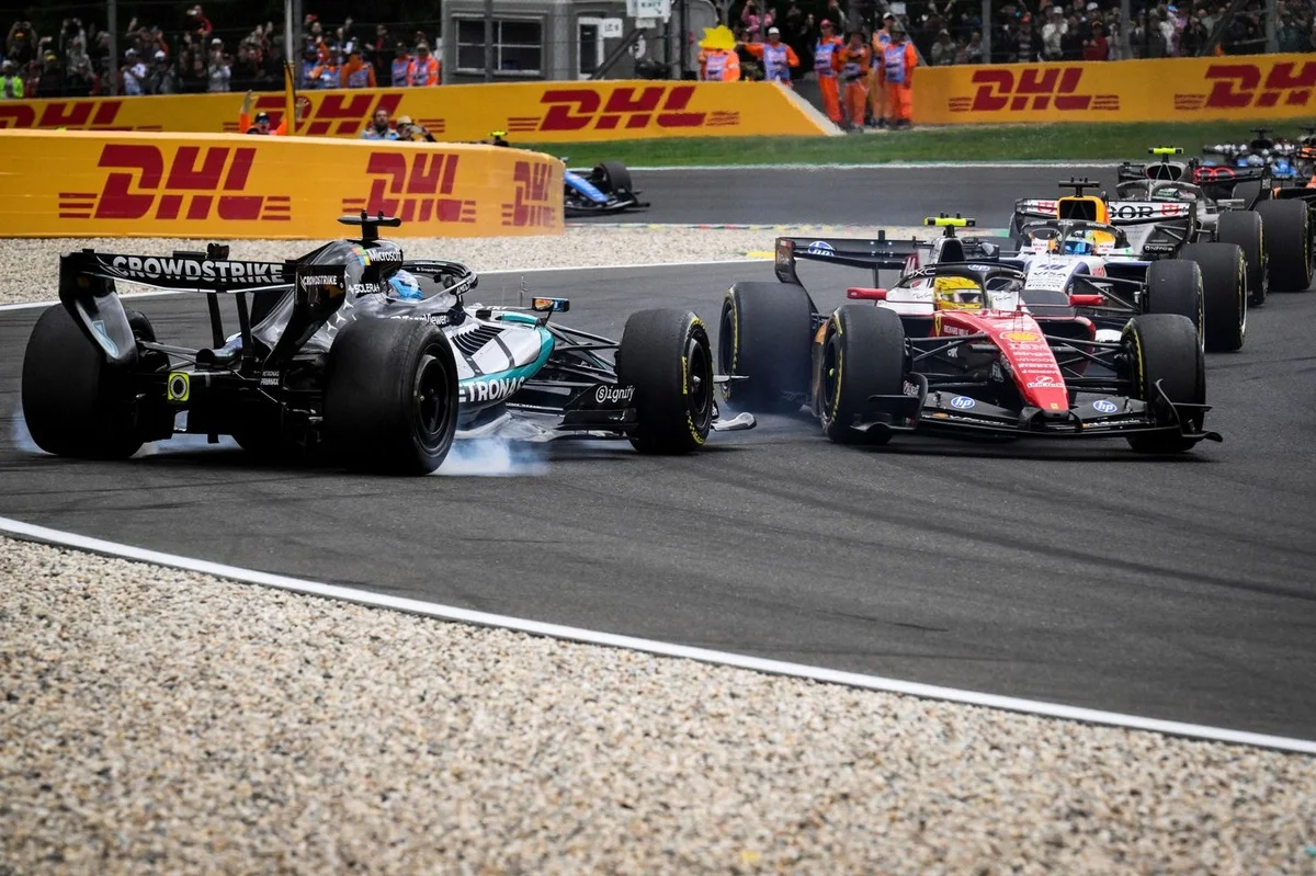 Ferrari brands Spa penalty on Hamilton as 'mega harsh' in Belgian GP