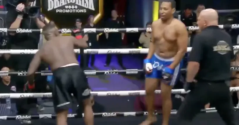 Ray J KO'd in MMA debut by Supa Hot Fire at Brand Risk 14