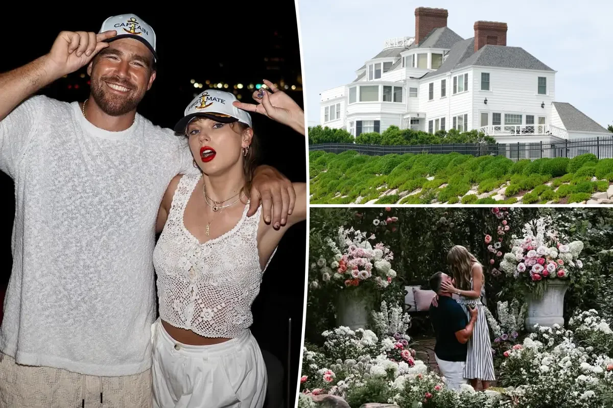 Swift Spotted Leaving Rhode Island Estate as Wedding Buzz Heats Up
