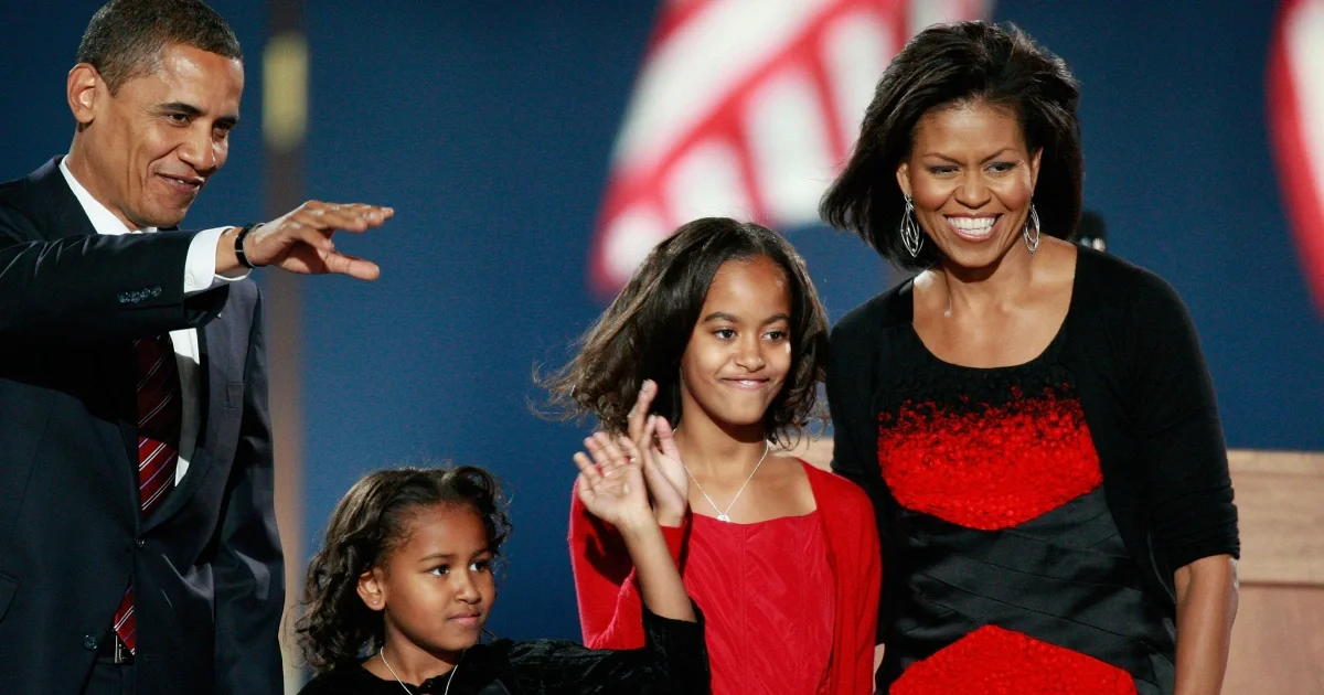 Malia and Sasha Step Into the Spotlight as Obama Center Opens in Chicago
