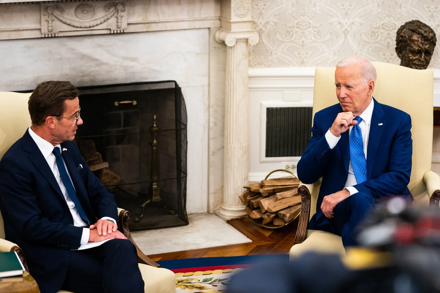 "Biden Affirms Full Support for Sweden's NATO Bid in Meeting with Prime Minister"