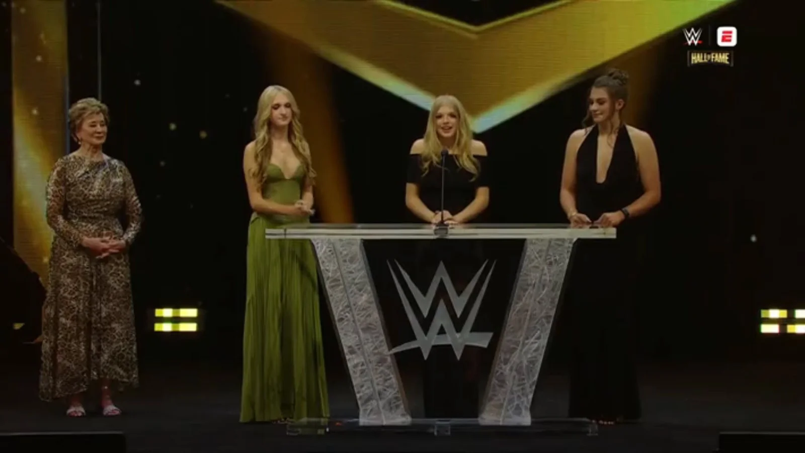 Stephanie McMahon inducted into WWE Hall of Fame by family