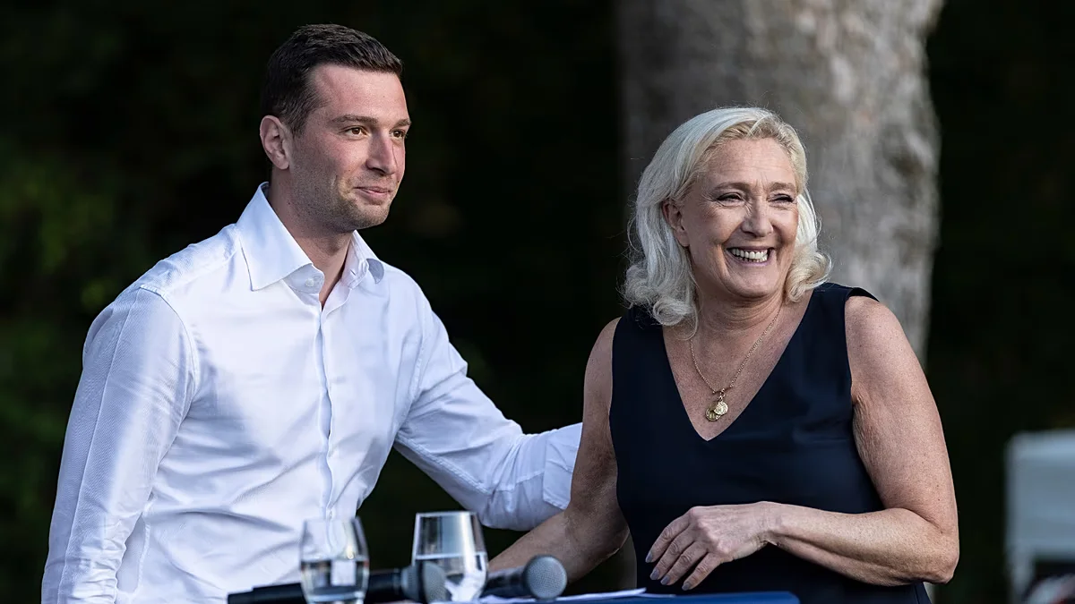 Le Pen and Bardella pledge unity as court weighs 2027 bid