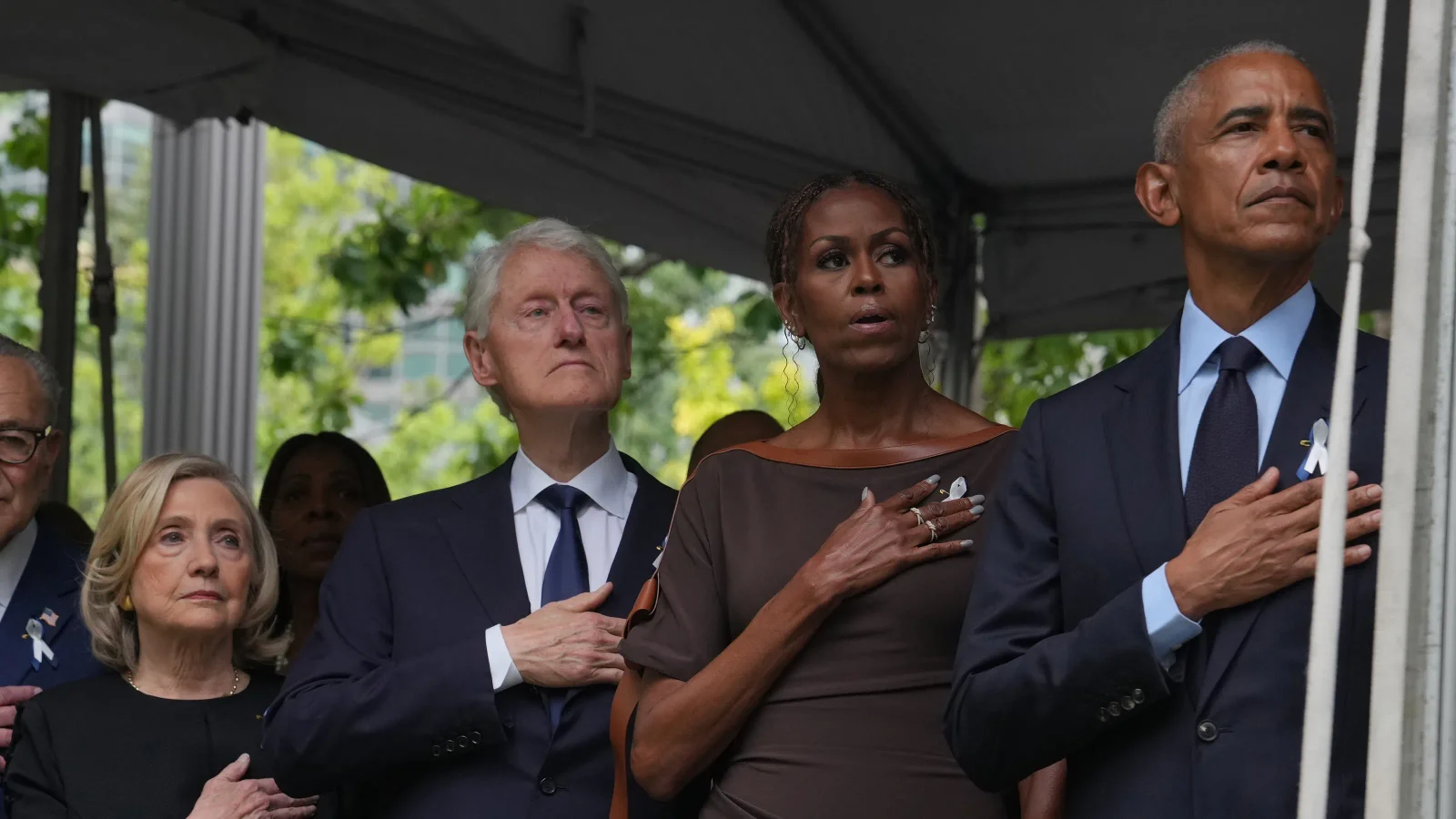 Former presidents gather at Ground Zero for 9/11 memorial on 25th anniversary, as Trump attends Pentagon tribute