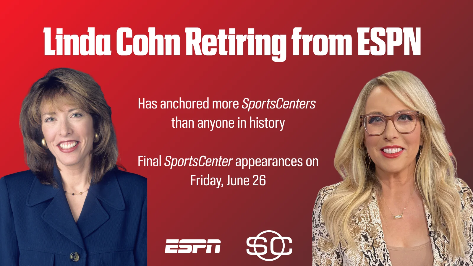 Linda Cohn to retire from ESPN after a record-setting SportsCenter tenure