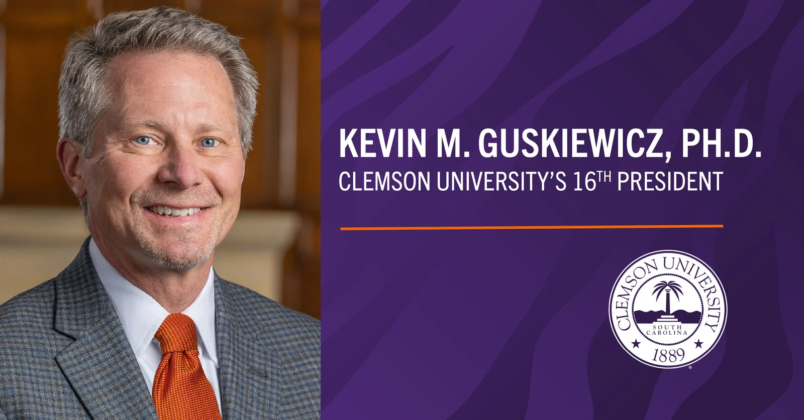 Clemson taps Guskiewicz as its 16th president