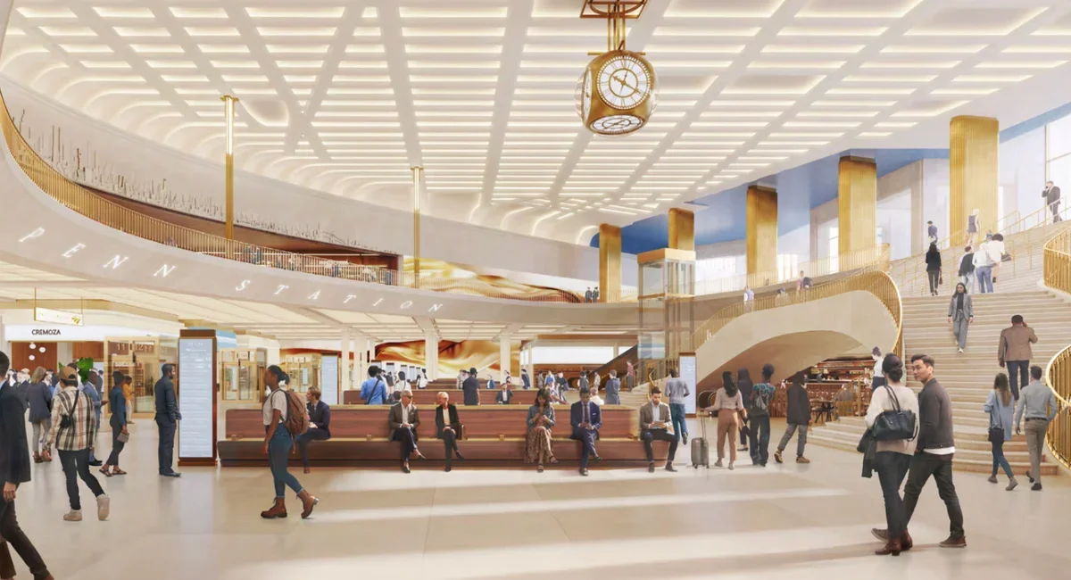 Penn Station overhaul foregrounds public seating as infrastructure