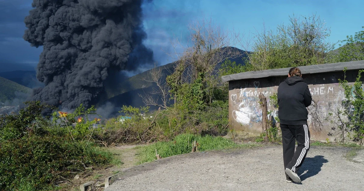 Oil spills and smoke sweep Tuapse as Ukraine hits Russia's Black Sea refinery