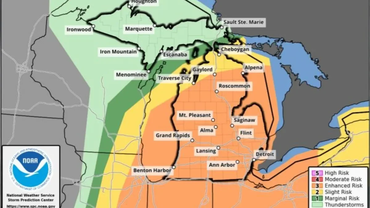Severe storms threaten Metro Detroit and Michigan.