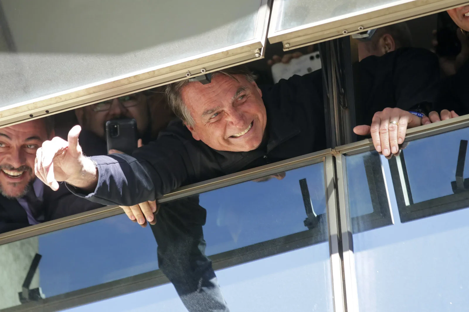 Bolsonaro ends self-imposed exile, returns to Brazil after 3 months in Florida.