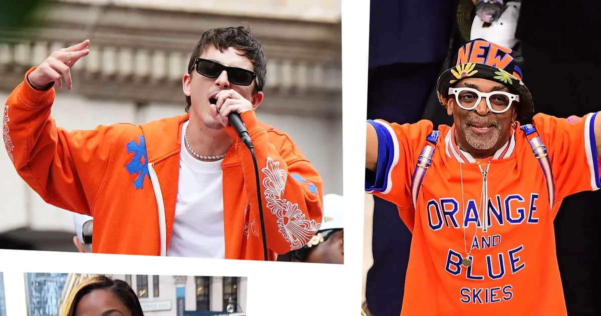 Celebrities Fill the Knicks Parade with Star Power