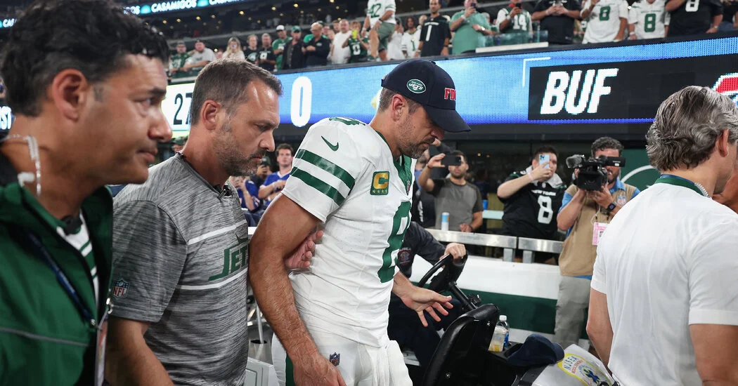 Aaron Rodgers' Injury Plagues Jets' Monday Night Football Debut