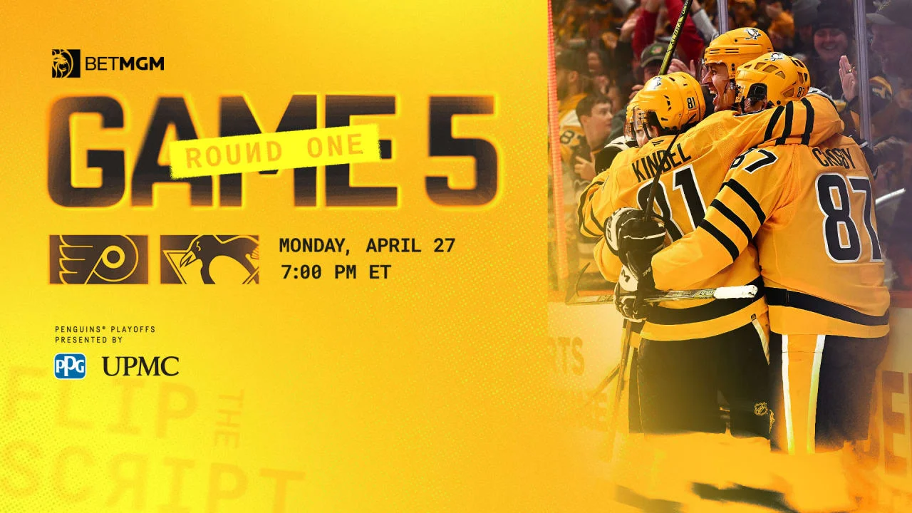 Penguins Host Flyers in Game 5, Eye Elimination-Game Win