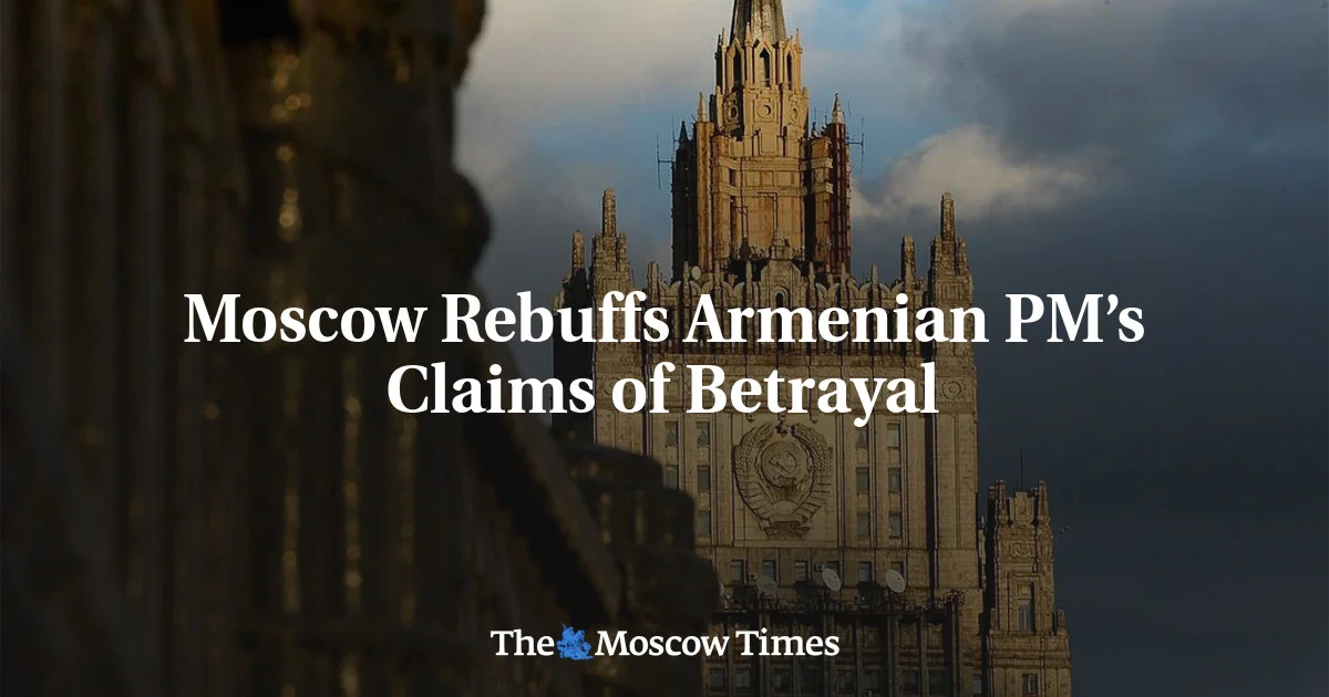 Armenian PM's Foreign Policy Shift Sparks Tensions with Russia