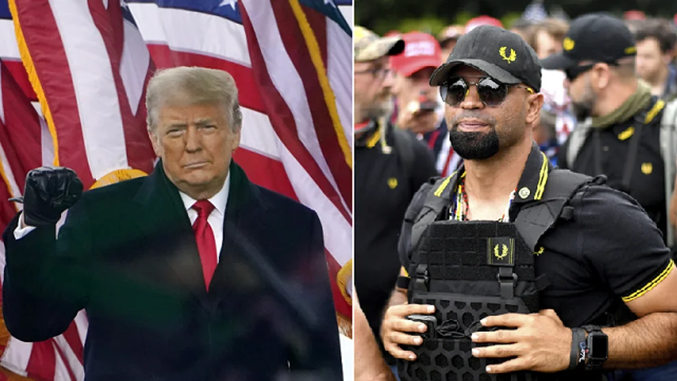 Proud Boys leaders blame Trump for Jan. 6 attack in sedition trial.