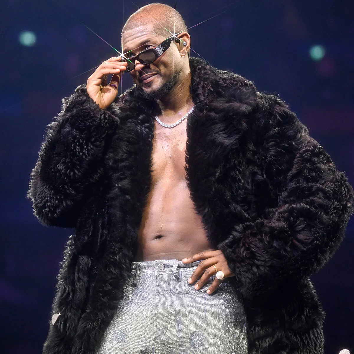 Usher Dismisses Body-Double Theories at Chris Brown Tour Stop