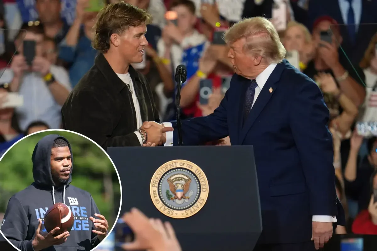 Giants LB Carter Calls Dart's Trump Rally Hype 'AI' Moment