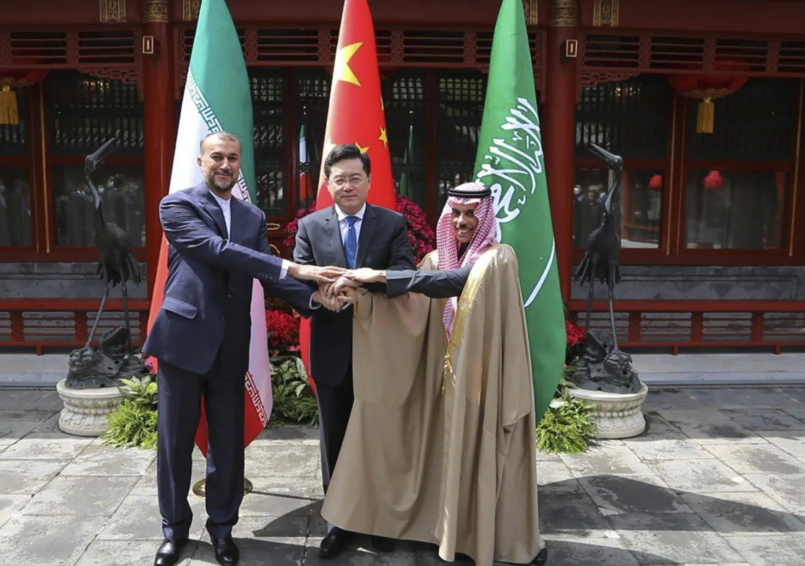 Saudi and Iran reconcile in China, agree to resume flights and reopen embassies.