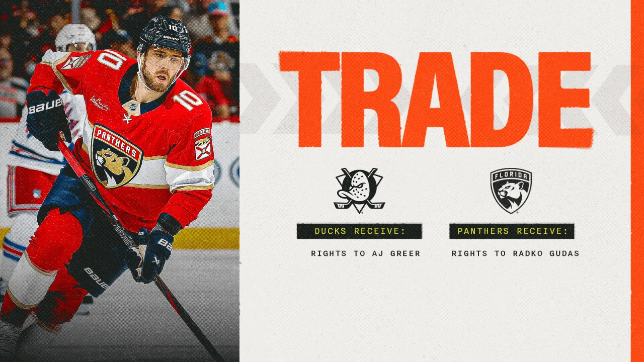 Ducks land Greer rights from Florida in Gudas trade