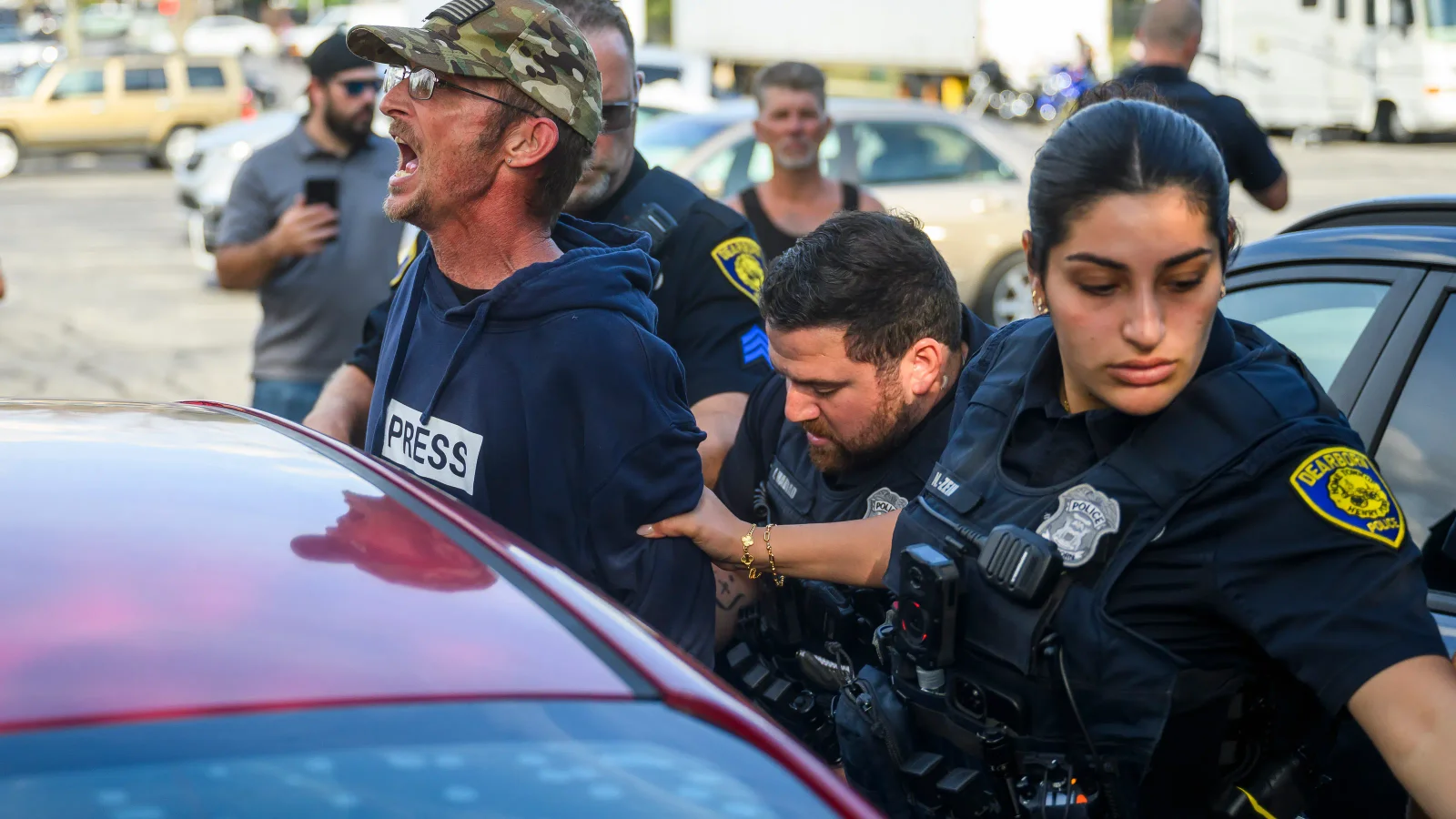 22 Arrested as Dearborn Protest Targets Anti-Islam Activist Jake Lang