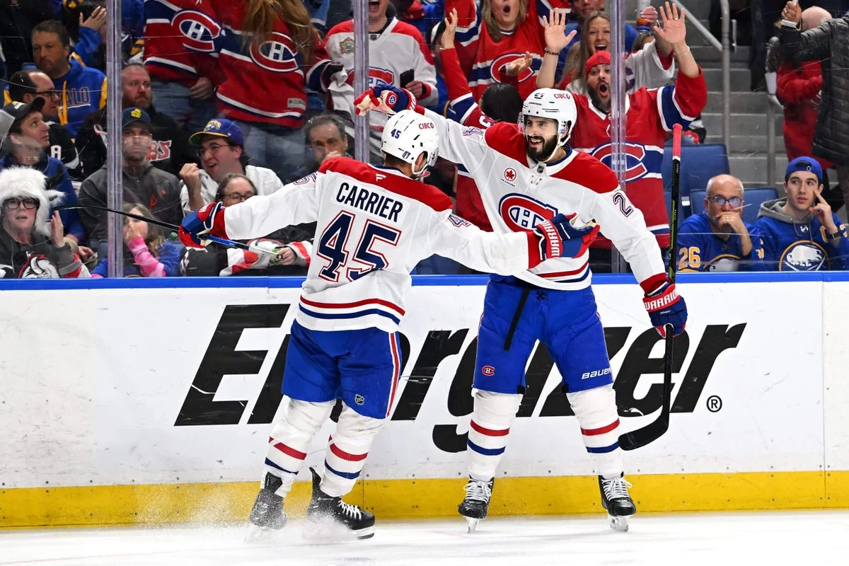 Newhook fuels Canadiens' 5-1 win in Buffalo to even series