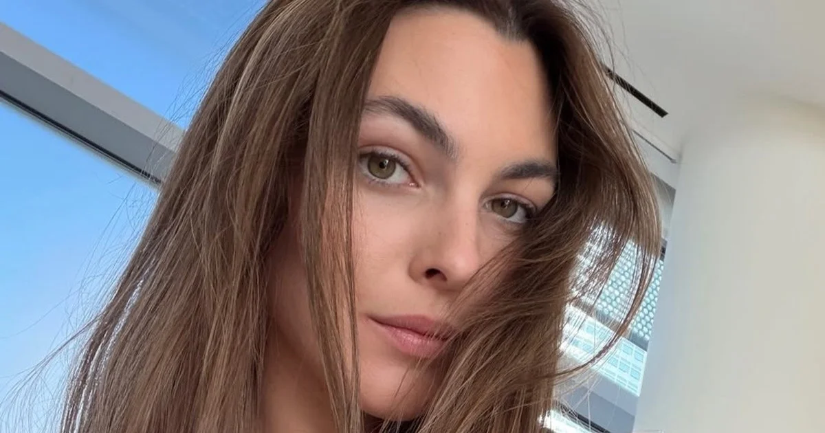 Vittoria Ceretti Stuns in Dramatic Plunging Black Dress on Instagram