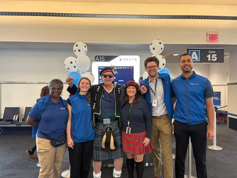 Delta Rolls Out Scottish Spirit for World Cup Send-Off in Boston