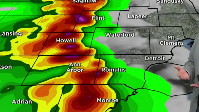 Severe storms threaten Metro Detroit and Minnesota with hail, wind, and tornadoes.