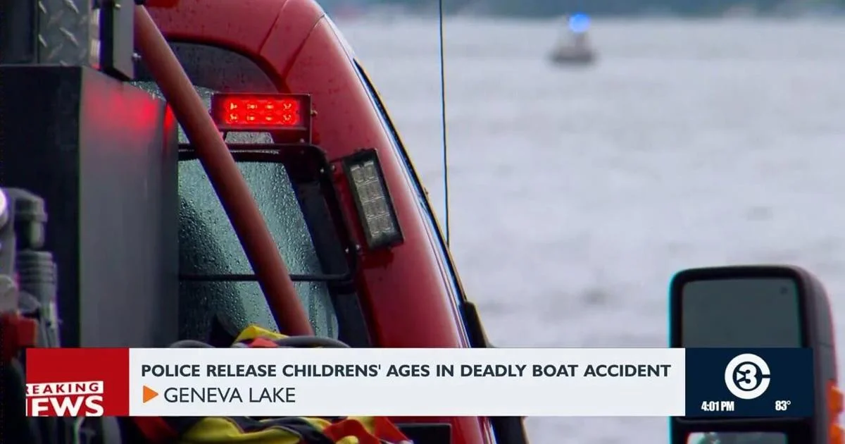 Geneva Lake boat capsizing claims three children's lives as ages are released