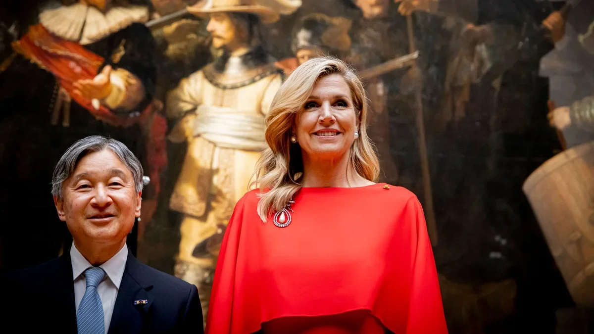 Red-dressed Host: Máxima Shines at Rijksmuseum Evening with Naruhito