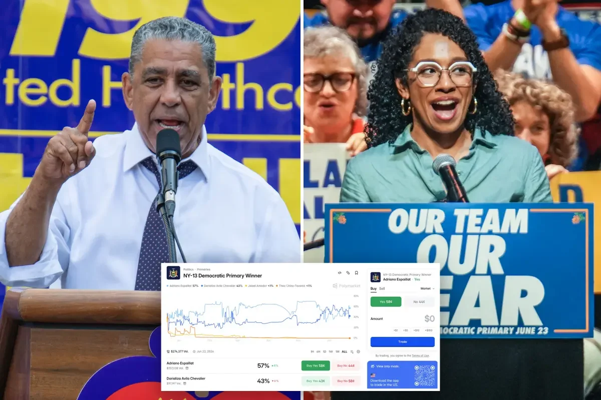 Polymarket bets favor Espaillat, Lander, Valdez and Lasher in key NY races