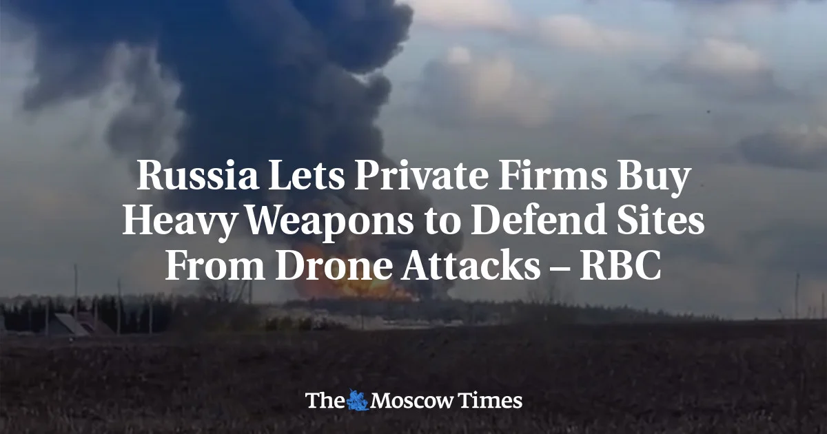Russia Expands Private Armories to Guard Industrial Sites From Drones