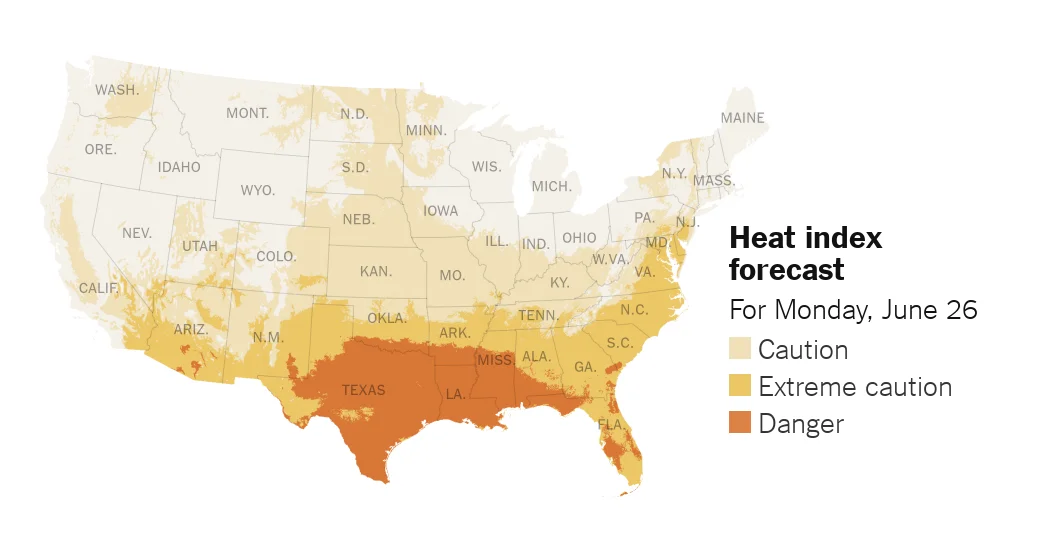 Heat Wave Continues to Scorch Texas and Alabama with Record High Temperatures