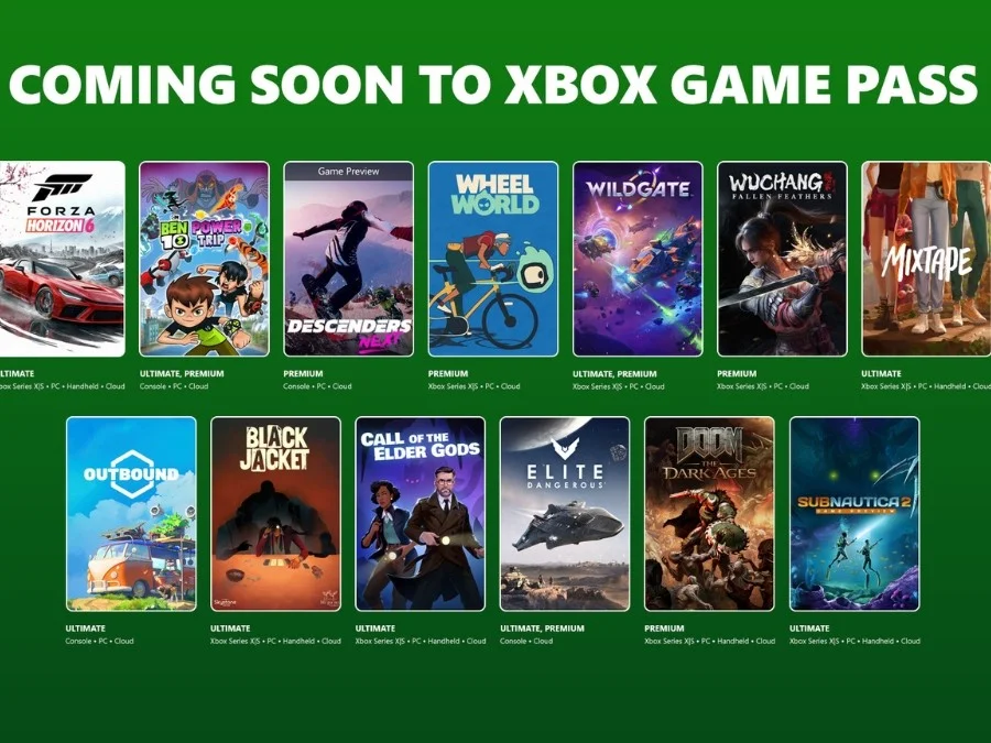 Xbox Game Pass May 2026 lineup adds 13 titles, including Ben 10 Power Trip and Descenders Next