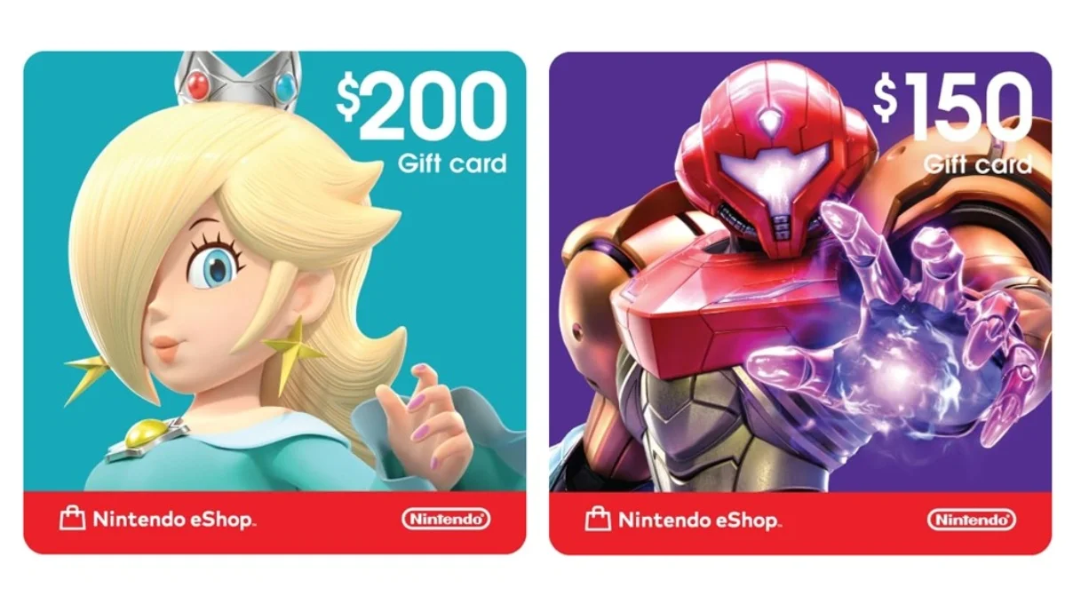 New Rosalina and Samus eShop cards surface, plus a $10 card sale