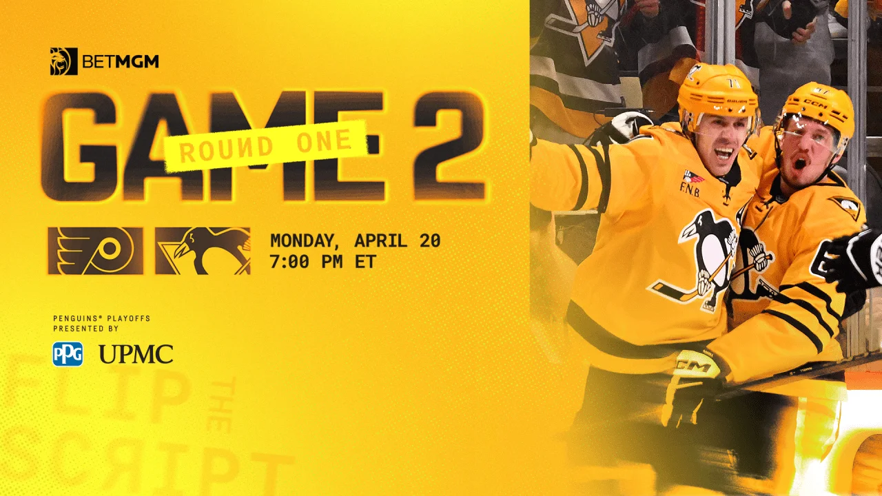 Penguins Eye Game 2 Edge Against Flyers
