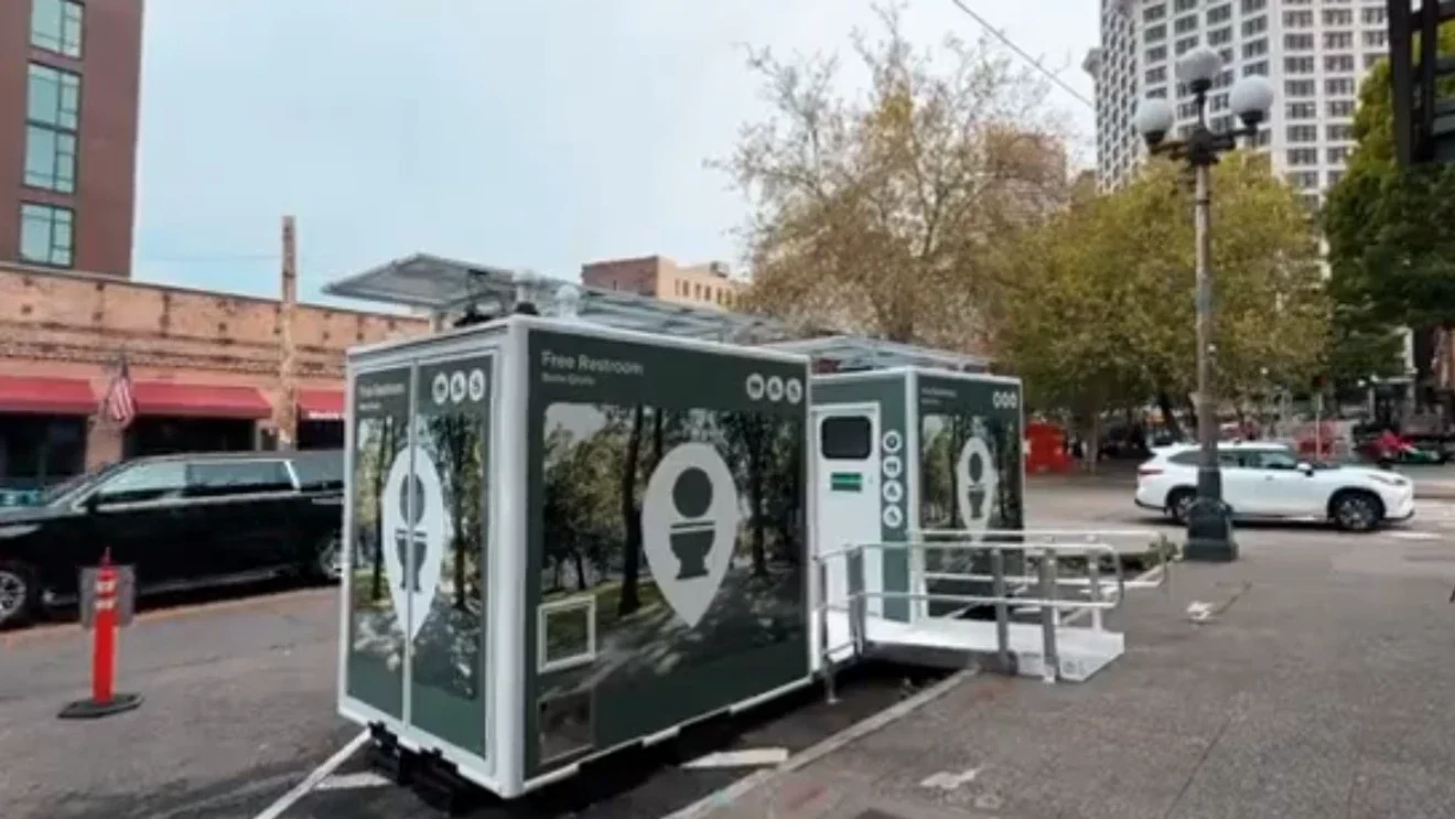 Seattle rolls out cellphone-unlocked, solar-powered public toilets to tackle downtown sanitation