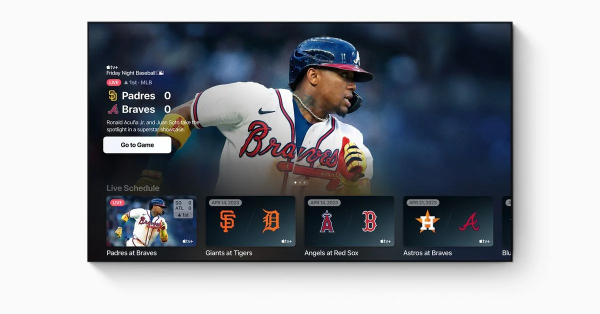 Apple's Friday Night Baseball streams now require subscription for 2023.