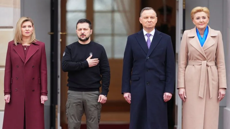 Zelensky's Visit to Poland Highlights Allies' Military Support for Ukraine.