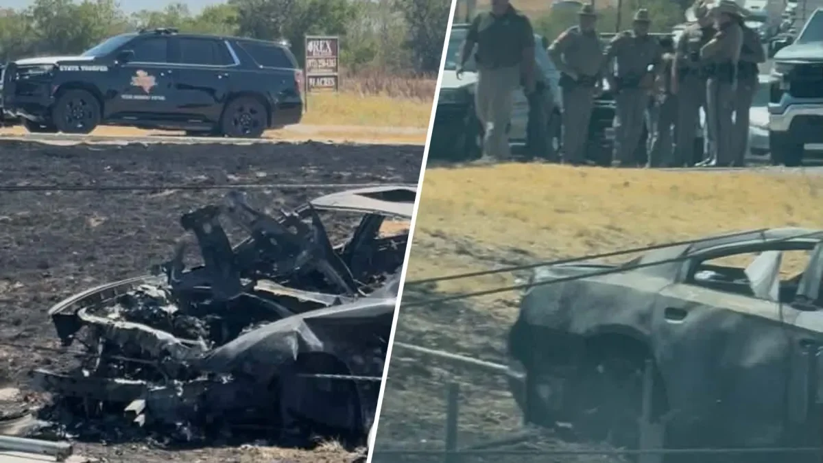 Plano murder suspect dies after interstate chase and car fire in Denton County