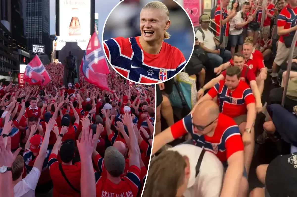 Norway Fans Unleash Viking Spirit Across NYC Ahead of World Cup Match