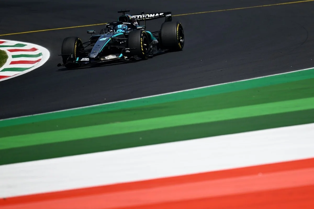 Russell tops FP2, edges Leclerc at Monza
