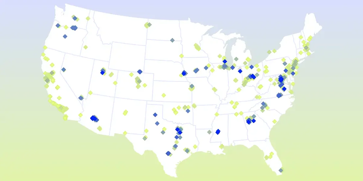 Interactive map catalogs 1,416 US data centers built or approved by 2025